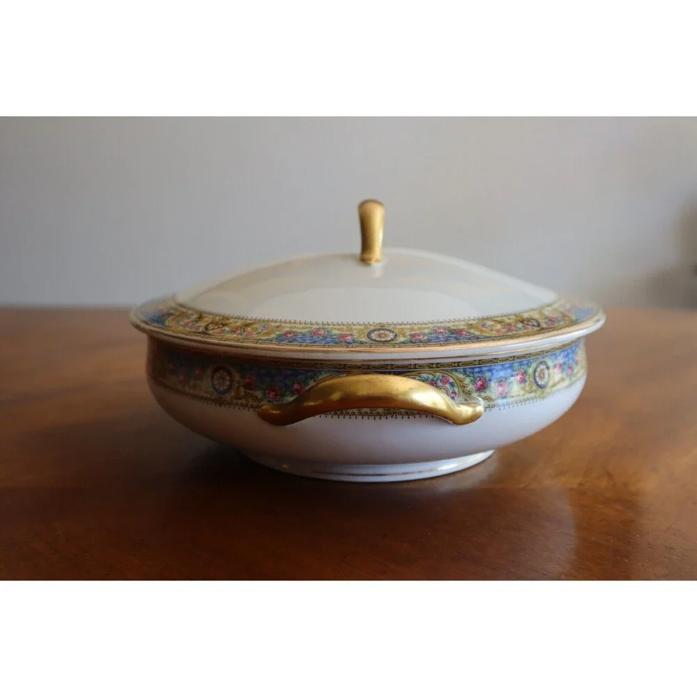 Charles Field Haviland Limoges Soup Tureen Bowl France CFH9 Covered Lid Dish